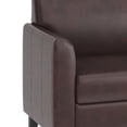 thumbnail image 5 of Flash Furniture HERCULES Diplomat Series Brown LeatherSoft Loveseat, 5 of 12