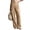 Khaki, variant on CFLVAEK Work Pants for Women Pleated Business Casual Straight Leg Trousers Solid Color High Waisted Dressy Trousers with Pockets Light Blue XL