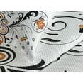 thumbnail image 4 of Ambesonne Garden Quilted Bedspread Set 3 Pcs, Circular Petals Butterfly, King Size, Orange Black White, 4 of 5
