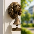 thumbnail image 3 of Brainybites  Welcome Bell - Retro Cast Iron/Resin Wall-Mounted Door Chime, Farmhouse Animal Decor, Funny Housewarming Gift, 3 of 6