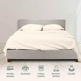 thumbnail image 2 of 800-TC Level of Softness - Extra Soft Cooling Sheets for Hot Sleepers and Night Sweats [Queen Sleeper Sofa Ivory Solid] Fit Up To 6" inches Deep Pocket., 2 of 5