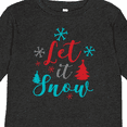thumbnail image 4 of Inktastic Let It Snow, Snowflakes, Trees, Christmas, Xmas Boys or Girls Long Sleeve Toddler T-Shirt, 4 of 5
