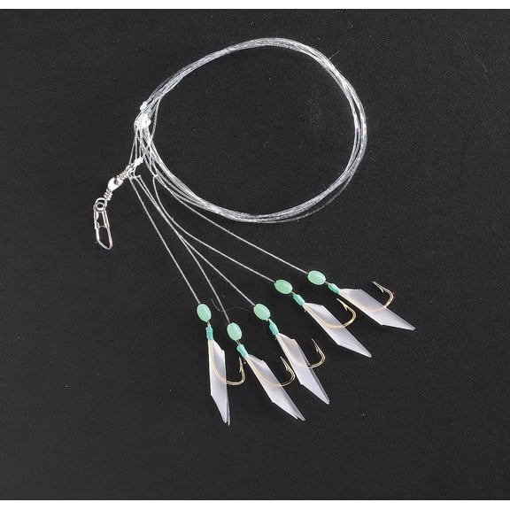 Mustad SPRL-5G-8-1 Piscator Bait Rig Luminous 1 Per Pack