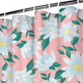 thumbnail image 4 of 72x72 Inch Fabric Shower Curtain Waterproof Polyester, Daisy Floral Print, 4 of 6