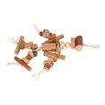 thumbnail image 1 of Toys, Bird Chew Toys Bite  Interesting Wood Blocks Safe With Removable Hooks For Parrots, 1 of 8