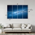 thumbnail image 2 of Classroom 8 Pack Art Acoustic Panels Sound Absorbing Milky Way Galaxy Starry Night Sky Blue Cosmic Shooting Stars Decorative Soundproof Wall Panels Self Adhesive for Nursery Kids Game Room 48"x32", 2 of 7