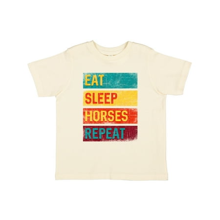 

Inktastic Dressage Eat Sleep Horses Repeat Gift Toddler Boy or Toddler Girl T-Shirt