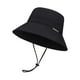 thumbnail image 5 of Sombrero para el con plegable, protección ar para adultos, secado rápido, ajustable, para playa, mochilero, senderismo, camping, viajes. Negro, 5 of 8