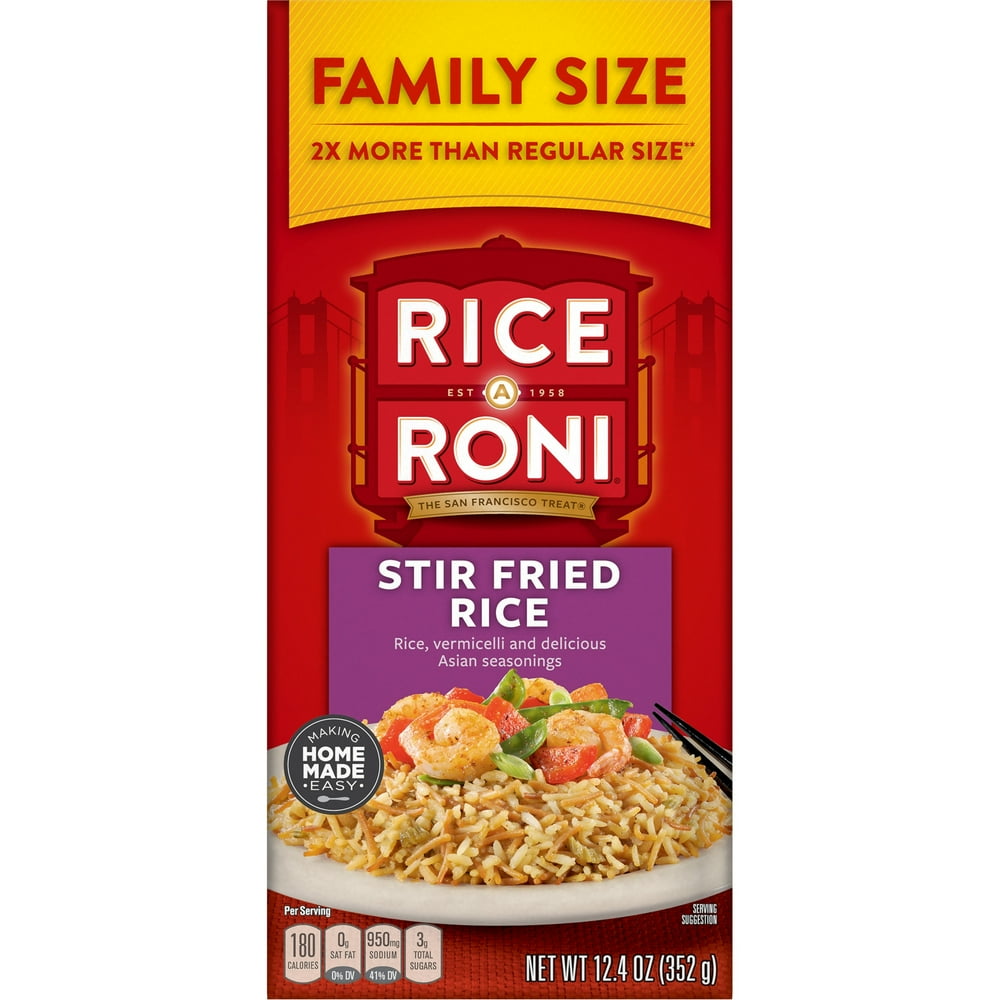 RiceARoni Stir Fried Rice Mix, Family Size, 12.4 oz. Box Walmart