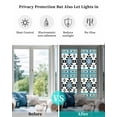 thumbnail image 4 of Window Privacy Film Blue Aztecs Stained Glass Window Film Decorative Sun Block Window Cover Southwestern Stripe Native American Boho Window Clings Static Adhesive Sticker for Bathroom 23.6"x78.7", 4 of 7