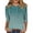 Army Green, variant on Women's Casual Fit Loose Floral Print Round Neck Titted Three Quarter Sleeve T Shirt for Women Everyday Wear Green XXL