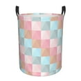 thumbnail image 1 of LNWH Laundry Basket, Triangle Geometry Pattern Foldable Laundry Hamper With Handles Waterproof, Small Size, 1 of 8