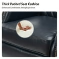 thumbnail image 2 of Traditional Genuine Leather Accent Chairs with Nailhead Trim Tufted Armchairs Set of 2 for Living Room Navy, 2 of 7