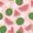 Pink Floral Watermelon Pattern, variant on FORMRS Pencil Case with 3 Compartments School Large Capacity Zipper Pen Pouch Stationery Organizer, Watercolor Orange Pattern