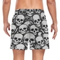 thumbnail image 4 of joogoo Men's Skulls Swim Trunks with Liner Pocket Beach Shorts XX-Large, 4 of 9