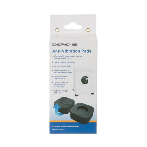 GE APPLIANCE WX17X10001CA 1 SET VIBRATION PADS CONTAINS 4 PADS - GENUINE OEM PART