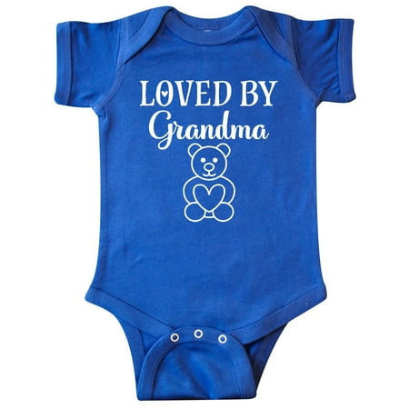 

Inktastic Loved by Grandma Teddy Bear Grandkids Gift Baby Boy or Baby Girl Bodysuit