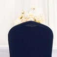 thumbnail image 5 of Efavormart Navy Blue 1-Piece Stretch Fitted Ruffle Pleated Skirt Banquet Chair Cover, 5 of 5