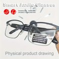 thumbnail image 5 of Smart Glasses, ANC, Remote Photo, AI Voice & Touch Control, Hands-Free Calls, Lightweight Fashion Eyewear for Sports, Birthday & Holiday Gifts, 5 of 13