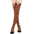 thumbnail image 1 of adviicd Compression Socks for Women Graduated Support Knee High Socks for Travel, Athletic Thigh High(Gold,One Size), 1 of 6
