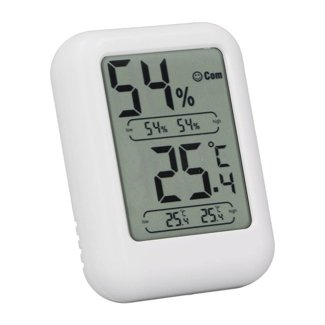, Scratch Resistance ABS Large Screen Digital Display Temperature Gauge for Home