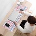 thumbnail image 3 of Long Mouse Pads for Desk,Pioneer Flower Floral Print Pattern Desk Mats on Top Of Desks, Desk Mouse Pad Extra Large with 3mm Non-Slip Base and Stitched Edge for Gaming,Office,Work,Home 31.5"x11.8", 3 of 6