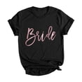 thumbnail image 4 of Xiaoxatg Womens T Shirts,Bridal Party Shirt for Women - Wedding Party Print Tee for Bridesmaids and Bride Black L, 4 of 4