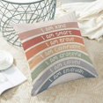 thumbnail image 5 of Classroom Pillow Covers 18 X 18 Inch Set of 2, I Am Kind Smart Brave Confident Grateful Loved Enough Rainbow Decorative Throw Pillow Covers for Book Center Home Bedroom Playroom Decor, 5 of 6