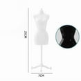 thumbnail image 5 of Corps de Mannequin Féminin (Noir) avec Décoration de Support Forme de Robe Corps Complet Robe d'Exposition Modèle de Couturière Présentoir à Bijoux, 5 of 5