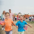 thumbnail image 4 of Hand Held American Flags Wooden Stick Us National Day 5x8 Inch, 4 of 4