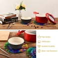 thumbnail image 4 of SKYSONIC Colorful Lion Couple Pot Holders Trivets, 2 Pcs Heat Resistant Trivets,Happy Valentine's Day Cotton Thread Weave Mats for Hot Pads Pans Pot Bowl Teapot for Kitchen Decor, 4 of 7