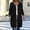 Black, variant on FDGIU Women's Oversized Zip Up Long Hoodie - Lightweight Fleece Long Tunic Jacket with Pockets, Winter Warm Cozy Sweatshirt