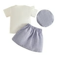 thumbnail image 5 of UYYX Summer Baby Girl Clothes 12-18 Month Girl Clothes Toddler Baby Girl Summer Clothes Set Outfit Short Sleeve T-Shirt And Shorts 2Pcs Suit For Girls, 5 of 9