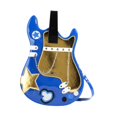thumbnail image 2 of TISHITA Guitar Shaped Backpack Creative Fashion PU Leather for Work Holiday Vacation Dark Blue, 2 of 8