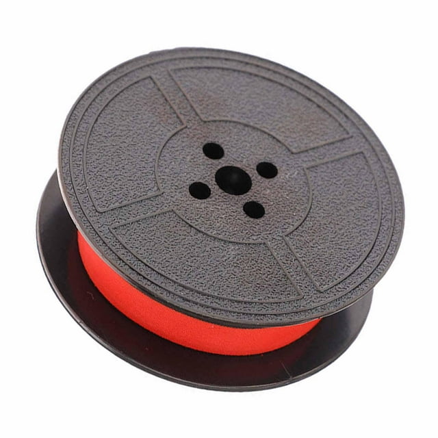 Tinta de cinta de máquina de escribir, cinta de máquina de escribir roja y negra, 5 cm x 5 m, cinta de repuesto para máquina de escribir, accesorios de reparación de cinta de carrete único DYNWAVEMX cinta de máquina de escribir