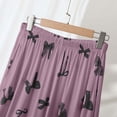 thumbnail image 5 of Warop Women's Pajama Pants with Elastic Waistband, Bow Print, Comfortable and Casual for Home and Daily Use, 5 of 5