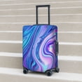 thumbnail image 6 of Gukieu Swirl Blue And Purple Print Suitcase Protective Cover, Elastic Zipper Buckle Suitcase Protective Cover, Suitable for Travel, Business Trip-X-Large, 6 of 7