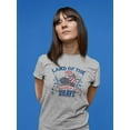 thumbnail image 2 of Land Of The Free T-Shirt Women -Image by Shutterstock, Female XX-Large, 2 of 4