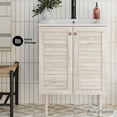 thumbnail image 2 of Bron 24" Freestanding Bathroom Vanity in White Oak with Sink Top, 2 of 11