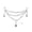 11.81in, variant on Clear Acrylic Crystal Swag Garland Ornaments,3Pcs Triple Layer Teardrop Bead Chain with Hooks for Christmas Tree, Wedding Mantel Party Home Decor, 11.81in by XSAOP