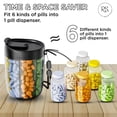 thumbnail image 6 of Large Pill Bottle Organizer, Supplement Organizer for Holding 6 Various Vitamins, Pill Box Case with Anti-Mixing & Wide Opening Design, Easy to Retrieve Meds,, 6 of 11