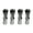 Titanium, variant on 4x Aluminum Tubeless Wheel Tire Valve Stem Rim Bolt-in with Dust Cap Accessories