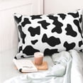 thumbnail image 4 of Salouo Milk Cow Pattern Pillow Cases,1PC Pillow Covers with Envelope Closure Decorative Pillow Case for Bed Couch,Pillows Not Included-16"x24", 4 of 6