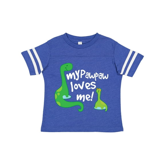 Inktastic My Pawpaw Grandpa Loves Me Dinosaur Boys Toddler T-Shirt