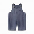 thumbnail image 4 of mgoYE Baby Girls Clothes Baby Boy Girl Cotton Overalls Easter Day 3M-5T Casual Button Bib Suspender Bunny Ear Pants Cute Romper Loose Jumpsuit One Piece Easter Outfit(Navy,12-18 Months), 4 of 7