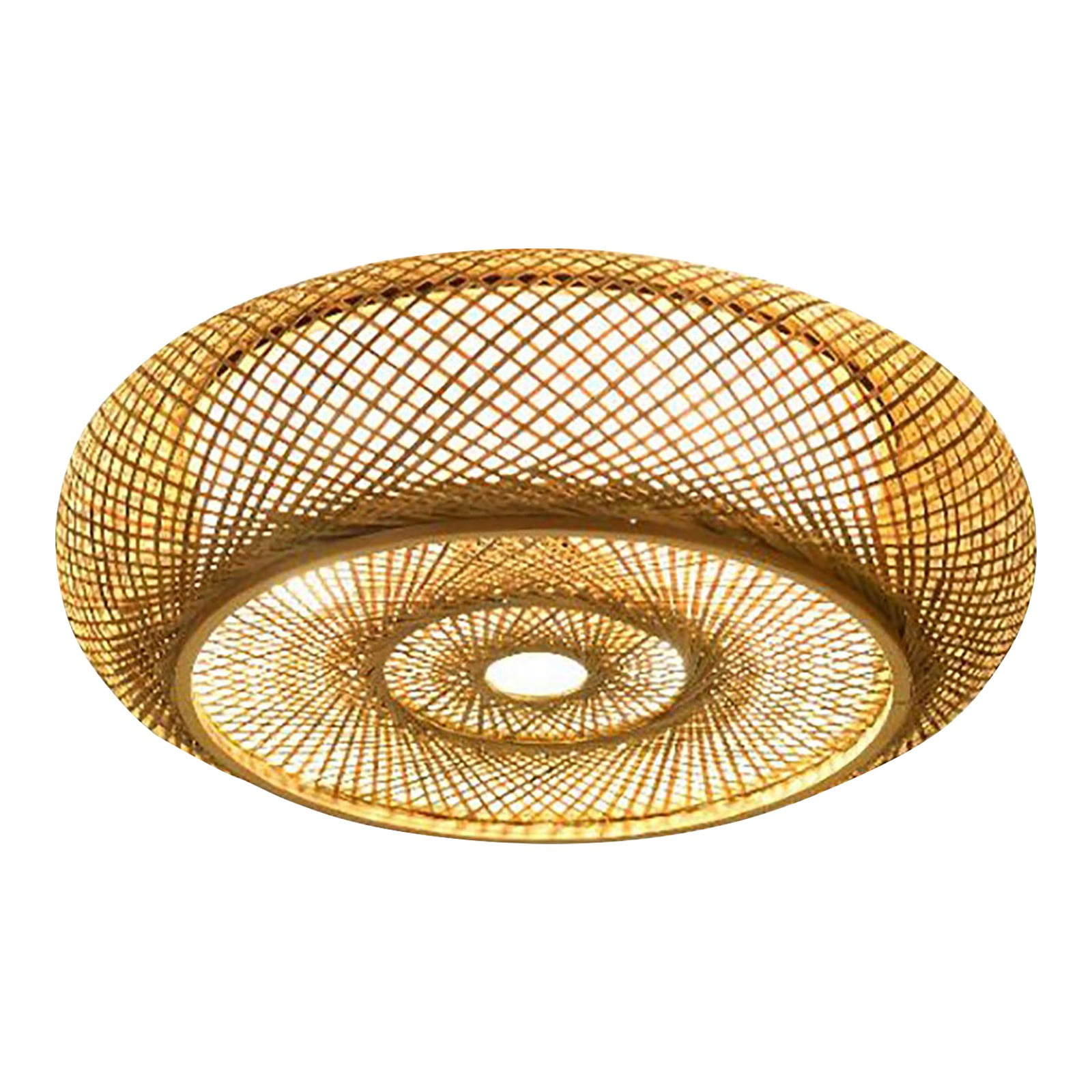 Bamboo Ceiling Light, Rustic/Lodge Style Ceiling Light (Not Included Bulbs), for Both Lighting and Decoration