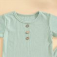 thumbnail image 4 of Toddler Girl Clothes Solid Color Outfits for Toddler Girls Clothes Ribbed T-Shirt Tee Tops + Flare Pants Baby Clothes Bell-Bottoms Set 12 18 24 Months 2T 3T 4T Kaprioy, 4 of 6