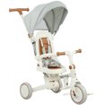 thumbnail image 1 of Qaba 7 in 1 Toddler Tricycle with Adjustable Parent Handlebar, Cream White, 1 of 10