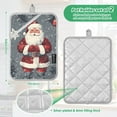thumbnail image 6 of Yayeee Pot Holders Kitchen Heat Resistant with Pocket 7"x9.8" Cotton Oven Cooking Hot Pads, Christmas Santa, 6 of 7