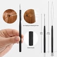 thumbnail image 6 of Hair Extension Beading Tool Kit Stainless Steel Hair Extensions Micro link Bead Closer and Remover Pliers set, Beads Hair Pulling Hook & Micro Ring Loop Tool Set (Black), 6 of 8